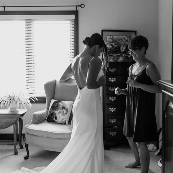 Jenny Yoo Marnie Silk Wedding Dress - Picture 2 of 4